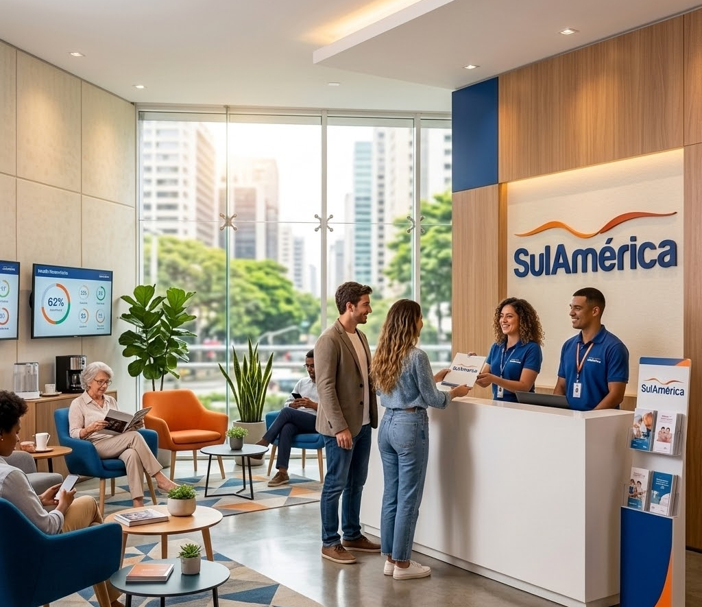 Balcão de atendimento simulado Sul América Saúde